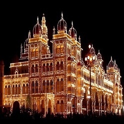 Illuminated Mysore Palace